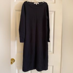 SOLD! Uniqlo Ines De La Fressange Paris Black Wool Dress Long Sleeve Women M